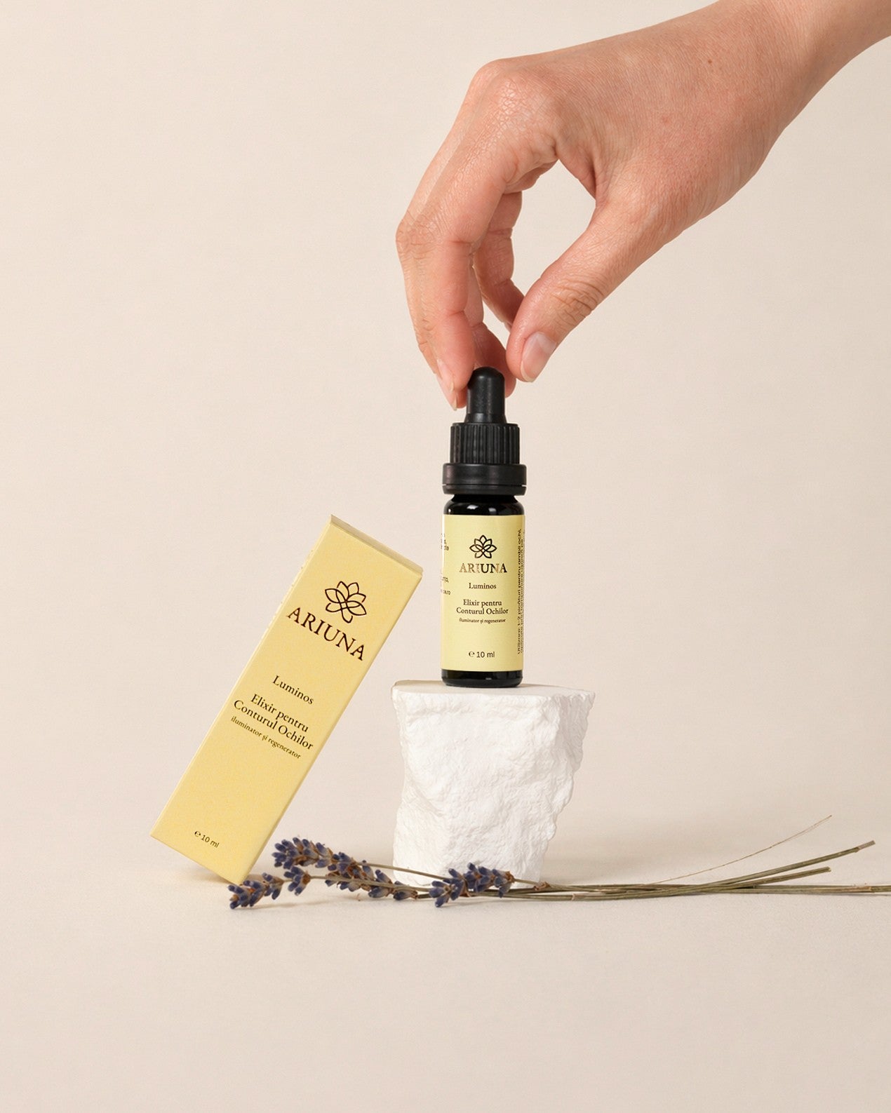 Luminos elixir pentru pielea ochilor sticla ambalaj
